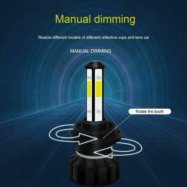 Alt view image 3 of 6 - For Hyundai Genesis Coupe 2013-2016 LED Headlight Bulbs Kit Hi/Lo Beam Fog Light