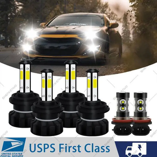 Main image of For Hyundai Genesis Coupe 2013-2016 LED Headlight Bulbs Kit Hi/Lo Beam Fog Light