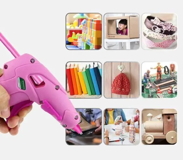 Alt view image 7 of 7 - First picture~ Wireless Hot Melt Glue Gun for Children Safety 8W Lithium Battery Direct Charge USB Charging with Glue Stick Household DIY(Red Glue Gun
)