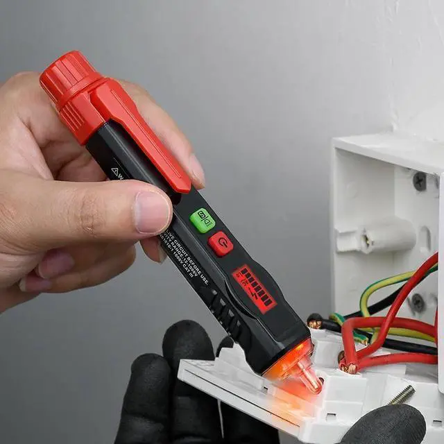 Alt view image 5 of 7 - First picture~Non-Contact phase Rotation AC pen Detector DIY Voltage Tester Electrician Tools Live Null Wiring  Checker Hi Low Sensitivity(White HT100Px1Pcs
)