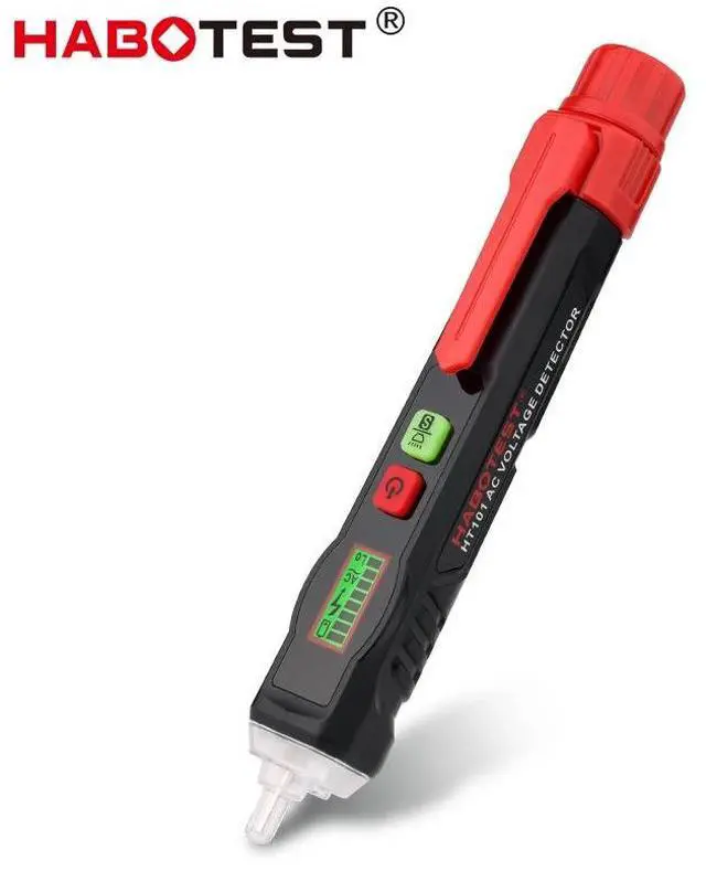 Alt view image 2 of 7 - First picture~ Voltage Indicator Smart AC Voltage Detector Non Contact Electric Tester pen Breakpoint Finder Neutral Live Wire Check(Silver HT101 Round Probe
)