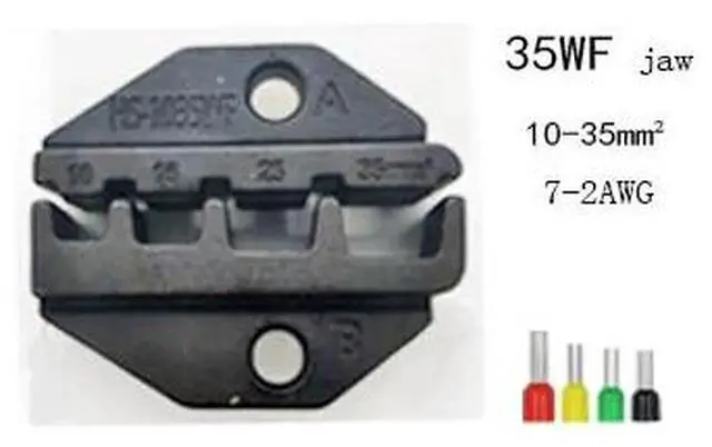 Main image of First picture~HS-03B HS-16WF HS-40J HS crimping tool mold plug tube non-insulated pliers jaw end tool kit(Red 35WF
)