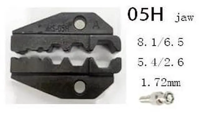 Alt view image 3 of 7 - First picture~HS-03B HS-16WF HS-40J HS crimping tool mold plug tube non-insulated pliers jaw end tool kit(Black 10A
)