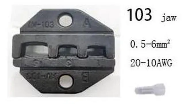 Alt view image 6 of 7 - First picture~HS-03B HS-16WF HS-40J HS crimping tool mold plug tube non-insulated pliers jaw end tool kit(Black 10A
)