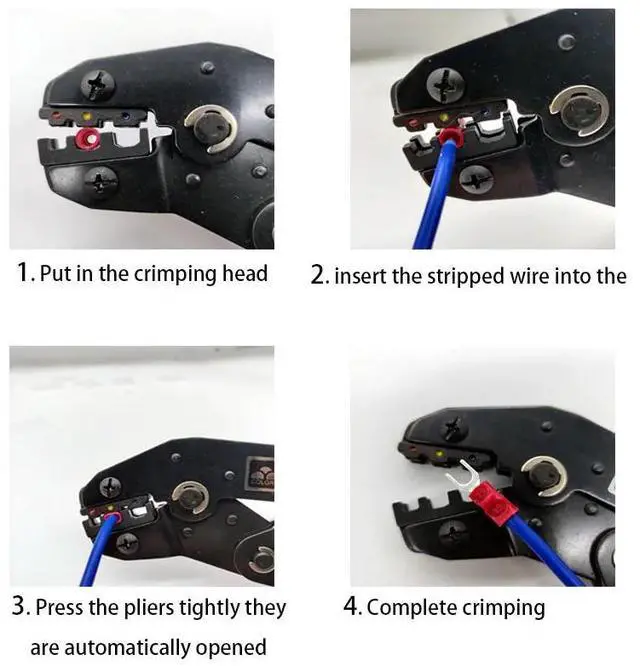 Alt view image 6 of 7 - First picture~Crimping tool jaw SN-48B / 48 b / 02 c / h 2549/03/2546 b / 2 wf2c / 06   wf / 16 wf / 06SN pliers series special jaw(Red SN-0325
)