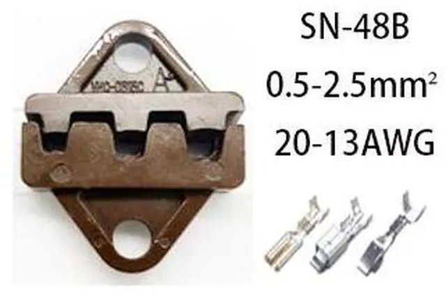 Alt view image 4 of 7 - First picture~Crimping tool jaw SN-48B / 48 b / 02 c / h 2549/03/2546 b / 2 wf2c / 06   wf / 16 wf / 06SN pliers series special jaw(Red SN-0325
)