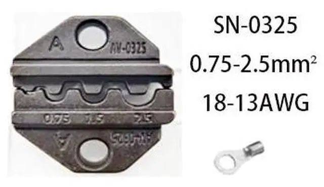 Main image of First picture~Crimping tool jaw SN-48B / 48 b / 02 c / h 2549/03/2546 b / 2 wf2c / 06   wf / 16 wf / 06SN pliers series special jaw(Red SN-0325
)