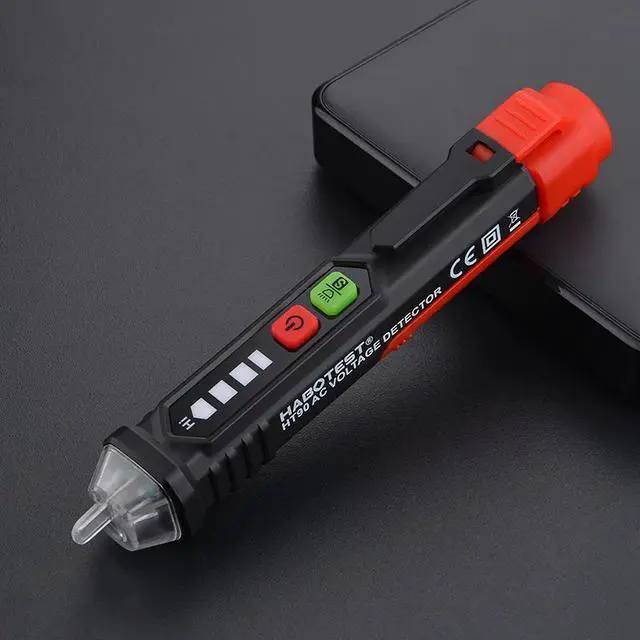 Alt view image 4 of 7 - First picture~HT90 Non-Contact AC Voltage Detector Tester pen Smart 12-1000V pen Tester Voltage Tester Meter Contactless Voltage Indicator(Gold
)