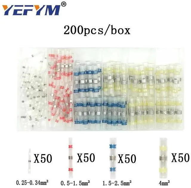 Alt view image 6 of 7 - First picture~ tube insulating crimp terminals insulating ring terminals plug tab 2.8 4.8 6.3 terminator connector block 9 kinds box set(Black 160Pcs box
)