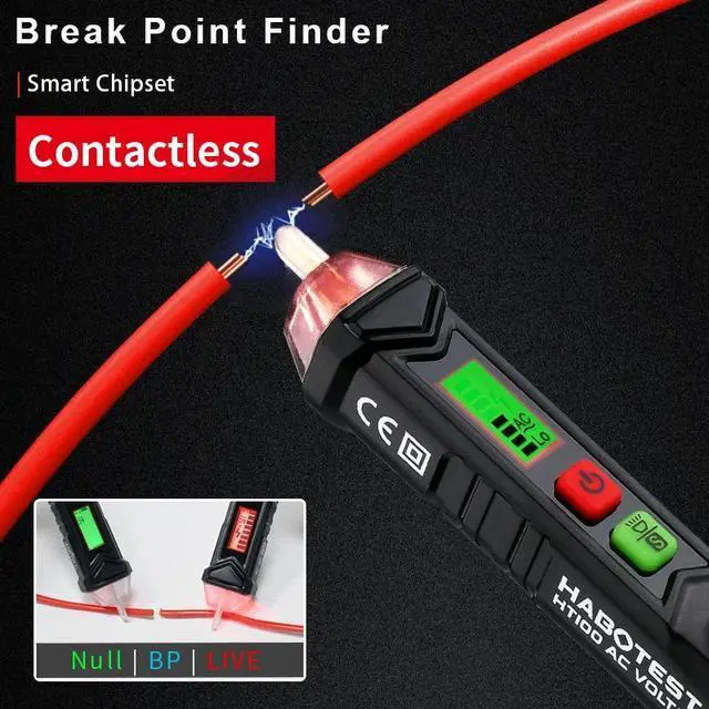 Main image of First picture~Non-Contact Voltage Detector Tester pen Voltage Indicator Electric Tester Smart DMM Electrician Tools Break Circuit Finder