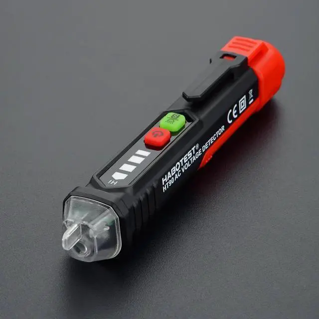 Alt view image 3 of 7 - First picture~Electrician Wiring Checker pen Tester Smart Detection Non-Contact AC Voltage Detector Tester Wall Socket LIVE Null Wire Alarm(Silver HT101 P en Tester
)