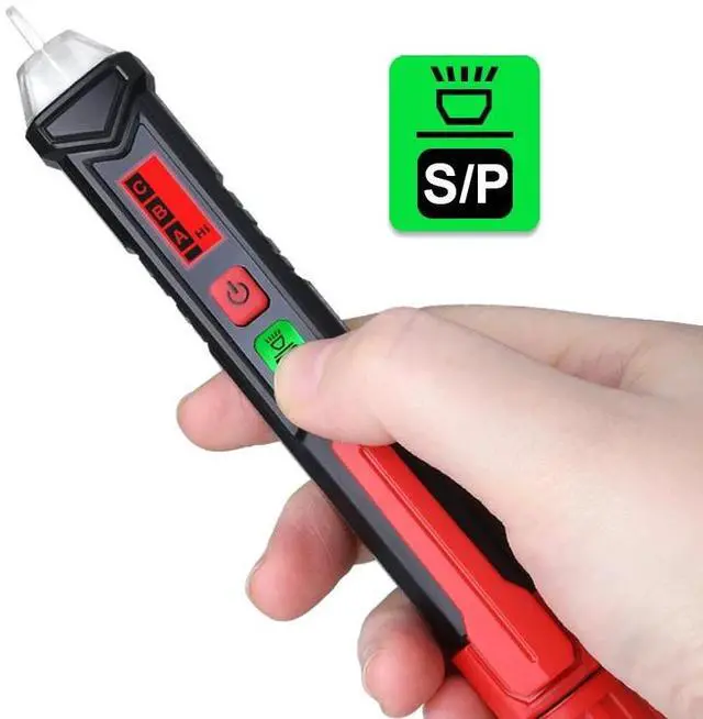 Alt view image 5 of 7 - First picture~Smart AC Voltage Meter Indicator Detector Tester pen Non Contact Sensor 12V-1000V Sensitivity Adjustable with Flashlight(Measuring range: Other AC 12-1000V
Gold HT100 Voltage Tester
)