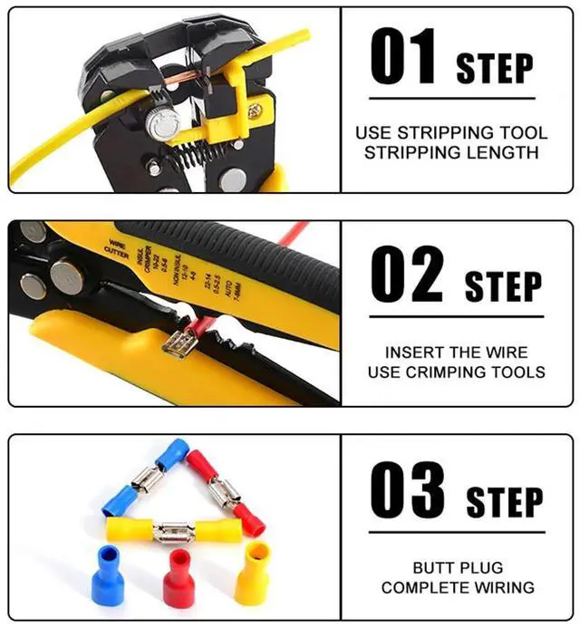 Alt view image 3 of 7 - First picture~60Pcs FDD/FDFD/MDD 6.0mm Terminal 3colors Female Male Spade Insulated Electrical Crimp Terminal Connectors Wiring Cable plug(Purple 60Pcs Set-Red
)