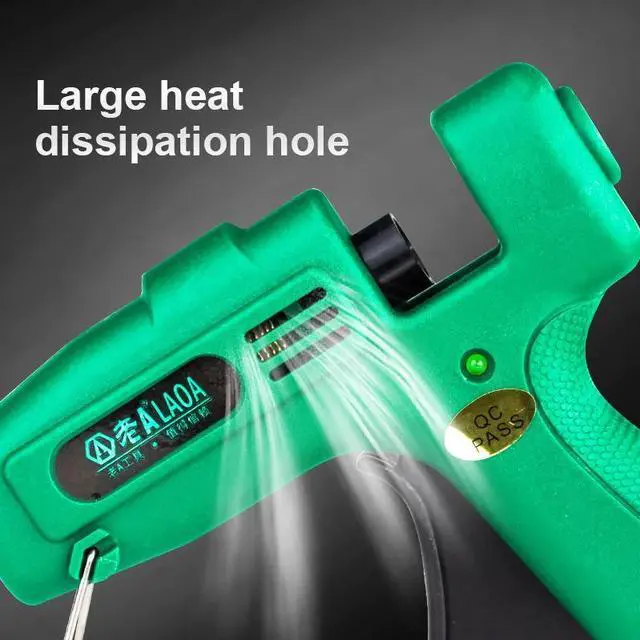 Alt view image 4 of 7 - First picture~ 25W Hot Melt Glue Gun with 7MM Glue Sticks Mini Industrial Guns Thermo Electric Heat Gun Temperature Crafts Repair Tool DIY(EU
white with bag set
25W
)