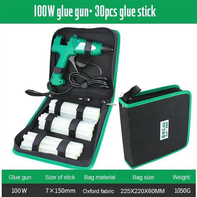 Main image of First picture~ 25W/40W/8W/100W Hot Melt Glue Gun With Bag 7mm Thermal Glue Hot Melt Guns pistolet a Colle Soldering Gun(EU
Black 100W
)