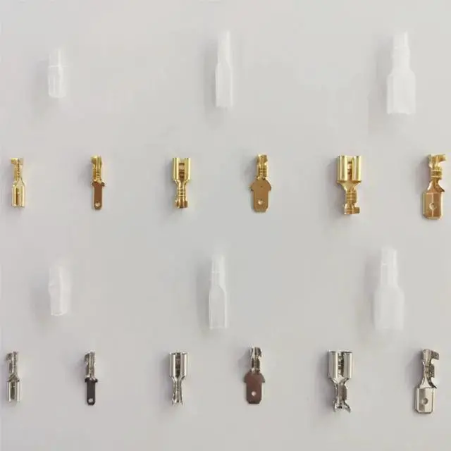 Alt view image 3 of 7 - First picture~Metal Connector 2.8/4.8/6.3mm Copper Wire Terminals Male Female Connectors  Electric Terminal Wire Connection Spade Connector(Line Connector
Violet 360Pcsbox
)