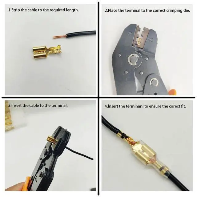 Alt view image 7 of 7 - First picture~Metal Connector 2.8/4.8/6.3mm Copper Wire Terminals Male Female Connectors  Electric Terminal Wire Connection Spade Connector(Line Connector
Violet 360Pcsbox
)