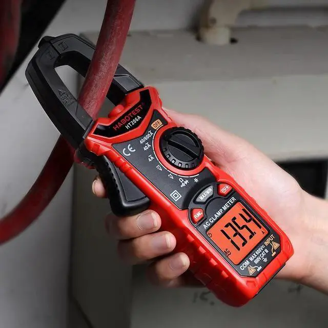 Alt view image 5 of 6 - First picture~HT206A 600V 600A 4000 Counts AC Digital Clamp Meter Multimeter pinza Amperimetrica Ohm Continuity Max Min Alicate Amperimetro