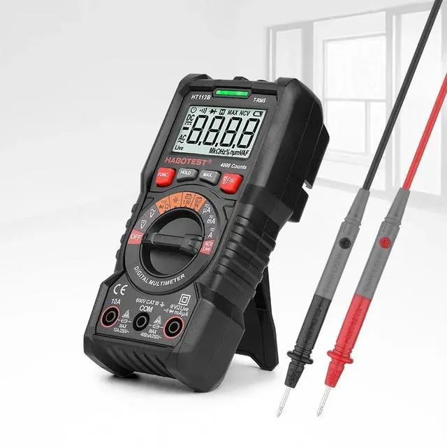 Alt view image 6 of 7 - First picture~ Handheld Digital Multimeter 600V 10A AC DC Voltage Current Ohm Hz True RMS Capacitance DMM C/F Tester Multitester(Purple HT113 Basic
)