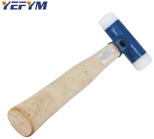 Alt view image 5 of 6 - First picture~Double Face Tap Nylon Hammer 30mm-60mm For Multifunctional hand tool hard plastic and Walnut wood handle diameter tools(Weight: 50-99g AP M-35
)