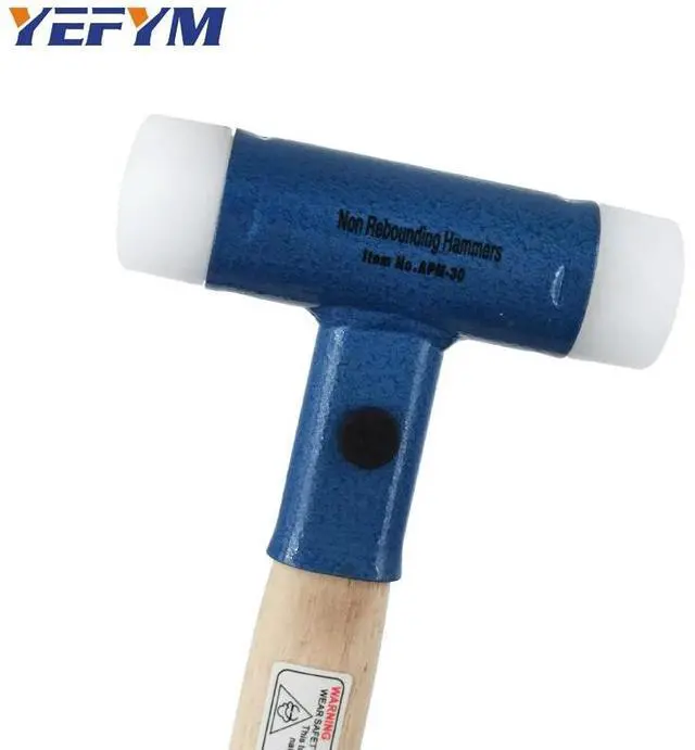 Alt view image 6 of 6 - First picture~Double Face Tap Nylon Hammer 30mm-60mm For Multifunctional hand tool hard plastic and Walnut wood handle diameter tools(Weight: 50-99g AP M-35
)