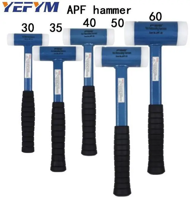 Main image of First picture~Double Face Tap Nylon Hammer 30mm-60mm For Multifunctional hand tool hard plastic and Non Slip plastic handle diameter tools(Weight: 100-299gAP F-40
)
