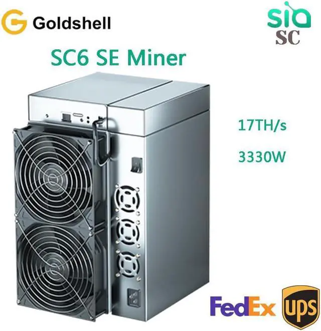 Main image of Goldshell SC6 SE 17Th SC Miner,Siacoin Mining Machine with Power Supply Included