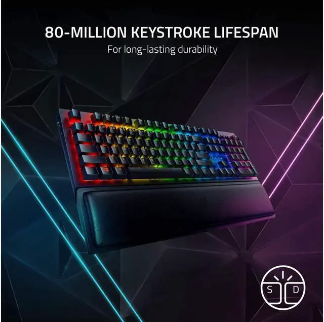 Alt view image 7 of 7 - Razer BlackWidow V3 Pro Mechanical Wireless Gaming Keyboard: Yellow Mechanical Switches - Linear & Silent - Chroma RGB Lighting - Doubleshot ABS Keycaps - Transparent Switch Housing - Bluetooth/2.4GHz