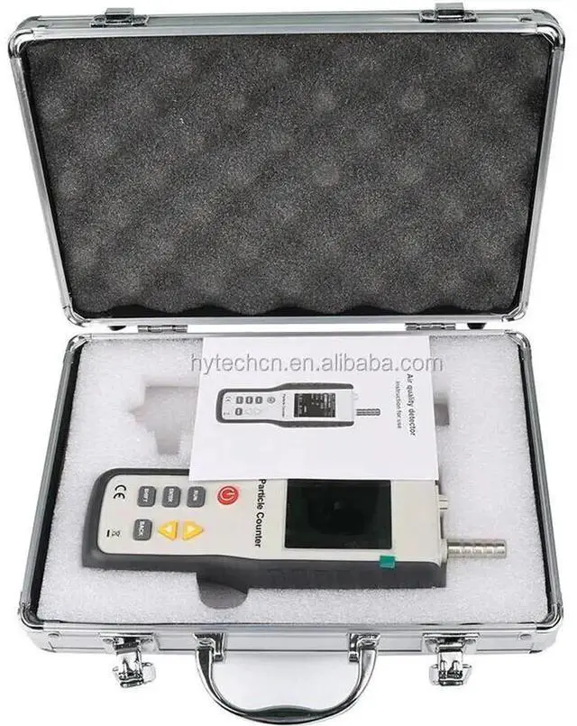 Alt view image 5 of 7 - HTI HT-9600 Air Quality Monitor Particle Counter Gas PM0.3/2.5/10um Dust Meter