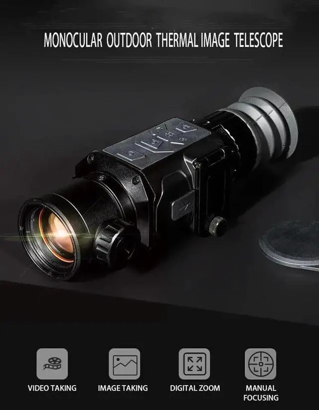 Alt view image 7 of 7 - HT-C18 Thermal Imaging Monocular 384x288 Infrared Night Vision Wifi Camera KD Focus: 35mm