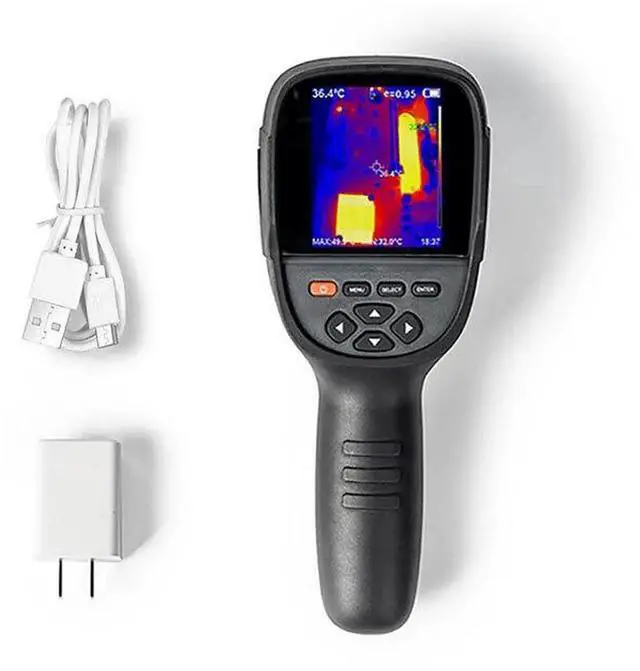 Alt view image 7 of 7 - New HT-18+ LCD Handheld Infrared Thermal Imager Camera 4G IR Resolution 256x192