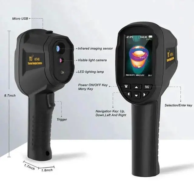 Alt view image 4 of 7 - HTI HT-06 256*192 WIFI Infrared Thermal Camera Handheld Thermal Imager -20~550°C