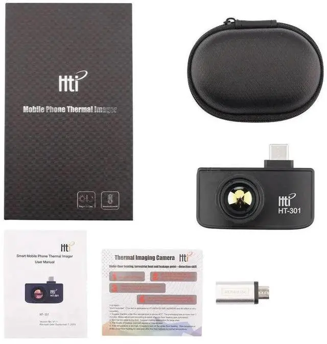 Alt view image 7 of 7 - 384x288 USB Manual Focus Infrared Thermal Imaging Camera for Android HT-301
