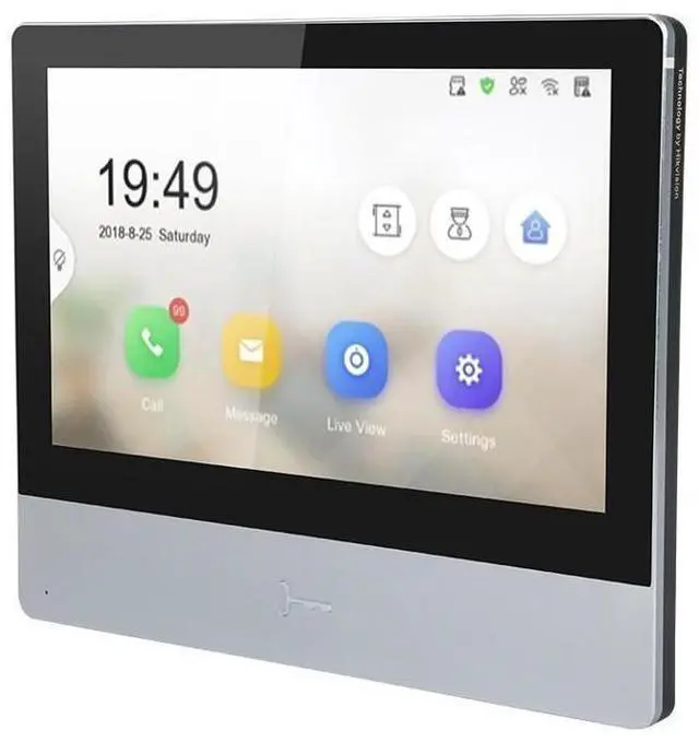 Alt view image 2 of 7 - Hi,kv,ision DS-KH8350-WTE1 7" PoE WiFi Series Indoor Station Monitor Intercom USA