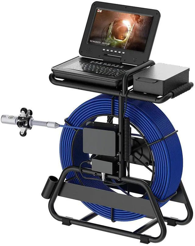Alt view image 2 of 7 - 10" IPS Borescope DVR Recorder 360° Rotate Inspection Camera IP68 Waterproof 512HZ Endoscope