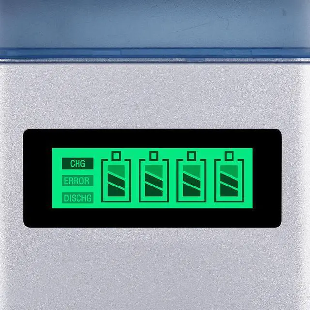 Alt view image 6 of 6 - LCD Smart Battery Charger For AAA AA C D 9V Ni-MH Ni-CD Rechargeable Batteries