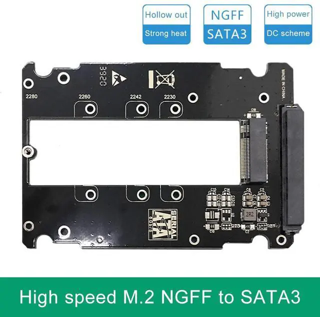 Main image of JEYI S118S M.2 NGFF to SATA Adapter Card NGFF 67PIN to 22Pin SATA3 Adapter M2 SSD Stents Support iOS/Windows XP/7/8/10/Linux