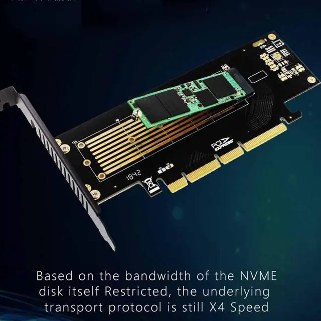 Alt view image 6 of 6 - JEYI SK8- NVME To PCIE3.0 GEN3 M.3 Adapter M.2 Expansion for NVME Adapter SSD Add on Card Built-in Turbo Fan for 2230-22110