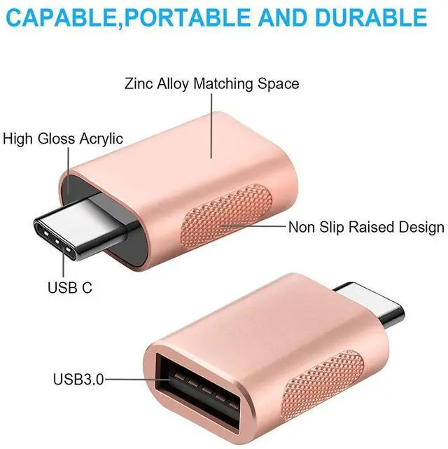 Alt view image 2 of 6 - USB Type C OTG Adapter Type-C USB 3.0 Male to Type C Female OTG Data Converter Cable Adapter For Macbook iphone 11 12 pro