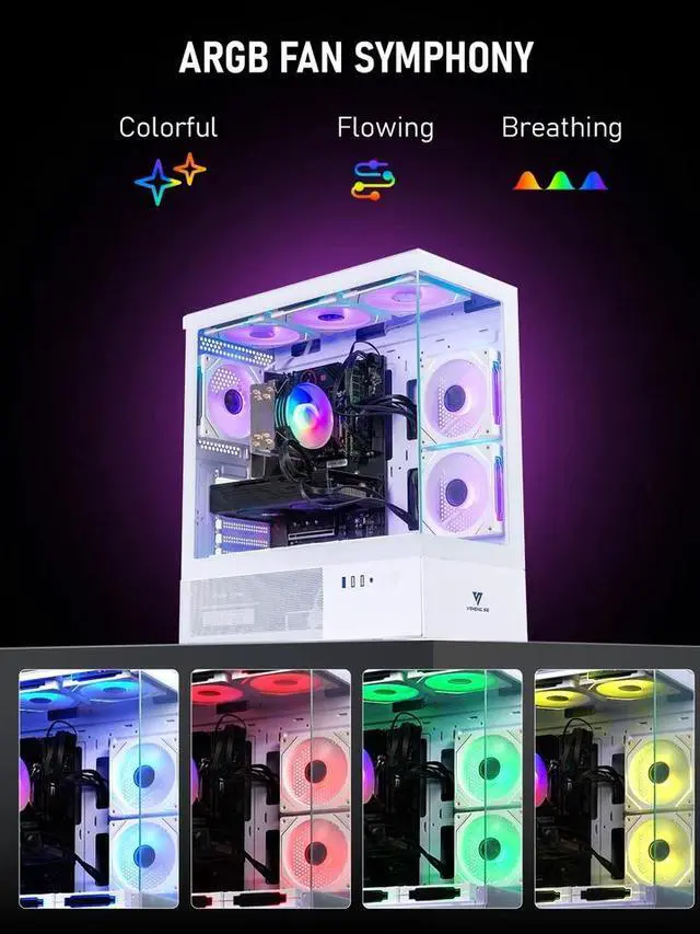 Alt view image 4 of 7 - Gaming PC Desktop Computer Xeon i7 E5 up to 3.2GHz, RTX 2080 Ti 11GB GDDR6, 16GB DDR4 RAM, 512GB SSD + 1TB HDD, Wi-Fi 6, Bluetooth 5.4, 800W PSU, Windows 11 W/ RGB Keyboard & Mouse