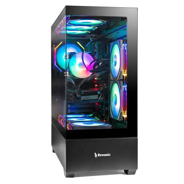 Alt view image 5 of 7 - High FPS Gaming PC Computer Desktop Ryzen 7 5800X up to 4.7GHz, GeForce RTX 2080 GDDR6, 16GB DDR4 RAM, 1TB NVMe SSD, WiFi 6 & Bluetooth 5.4, Windows 11, 9× ARGB Fans, High-Performance Gaming Tower