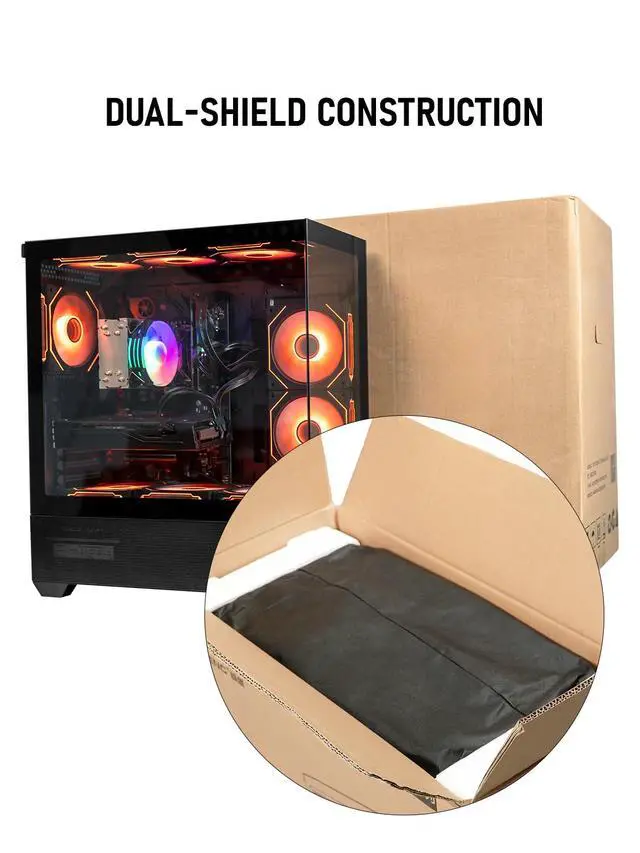 Alt view image 7 of 7 - High FPS Gaming PC Computer Desktop Ryzen 7 5800X up to 4.7GHz, GeForce RTX 2080 GDDR6, 16GB DDR4 RAM, 1TB NVMe SSD, WiFi 6 & Bluetooth 5.4, Windows 11, 9× ARGB Fans, High-Performance Gaming Tower