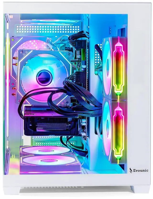 Alt view image 2 of 7 - Gaming PC Computer Desktop Ryzen 5 5500 up to 4.2GHz, GeForce GTX 1080 Ti 11GB GDDR5X, 16GB RAM, 1TB NVMe SSD, WiFi 6 & BT 5.4, Windows 11, 8× ARGB Fans, 650W PSU