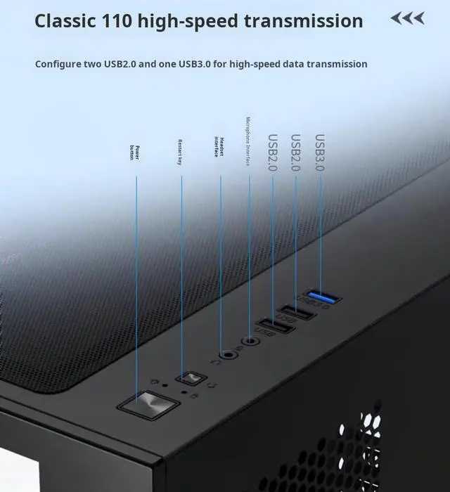 Alt view image 5 of 7 - Gaming PC Ryzen 7 5800X up to 4.7GHz, RTX 5060, 32GB RAM, 1TB NVMe SSD, WiFi 6 & BT5.4, 9× ARGB Fans, Windows 11 Pro, RGB Keyboard & Mouse, 650W PSU