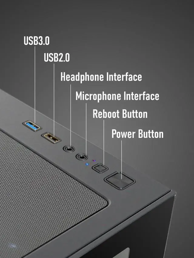 Alt view image 4 of 7 - Gaming PC Desktop Ryzen 7 5800X up to 4.7GHz, RTX 3070 8GB GDDR6, 16GB DDR4 RAM, 1TB NVMe SSD, WiFi 6 + BT 5.4, 9 ARGB Fans, 650W PSU, Windows 11, RGB Keyboard & Mouse