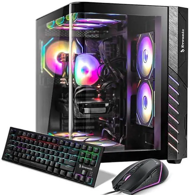 Main image of Gaming PC Desktop i7-14790F up to 5.4GHz, GeForce RTX 5060 Ti 8GB GDDR6, 16GB DDR4 RAM, 512GB NVMe SSD, WiFi 6 & BT 5.4, 9× ARGB Fans, 650W PSU, WIN11P