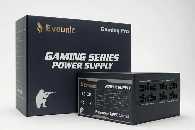Main image of 1200W 80+ Fully Modular ATX Power Supply Gaming PSU with Active PFC, PCIe 6+2 Pin & EPS 8-Pin, 120mm Silent Fan, Multi-GPU Ready, High Watt Desktop Computer Power Supply