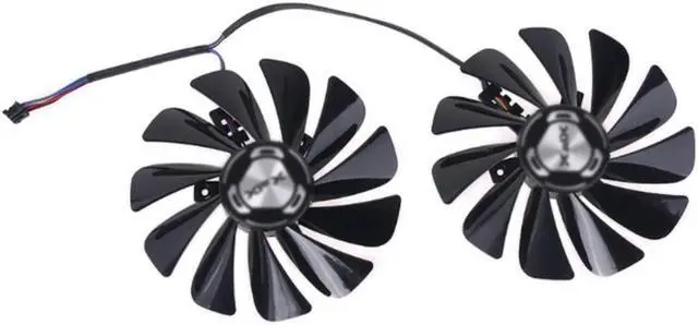 Main image of 2 unids/set 95mm FDC10U12S9-C GPU ventilador XFX RX 5600 de 5700 XT materias primas II tarjeta de gráficos