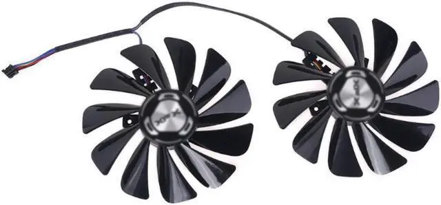 Alt view image 3 of 5 - 2 unids/set 95mm FDC10U12S9-C GPU ventilador XFX RX 5600 de 5700 XT materias primas II tarjeta de gráficos
