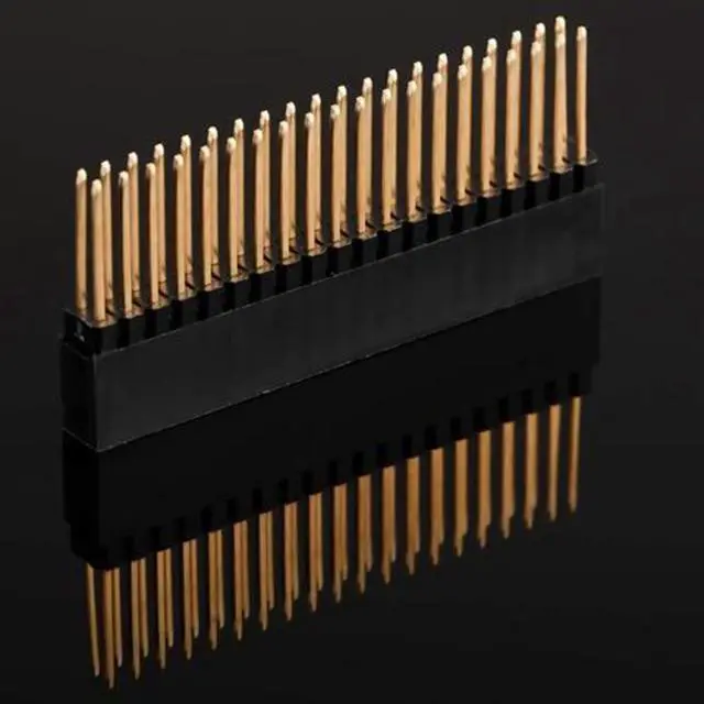 Alt view image 3 of 6 - 2 x 20(40 Pin) Stacking Header for Raspberry Pi A+/B+/Pi 2/Pi 3 Extra Tall Header (Pack of 4)